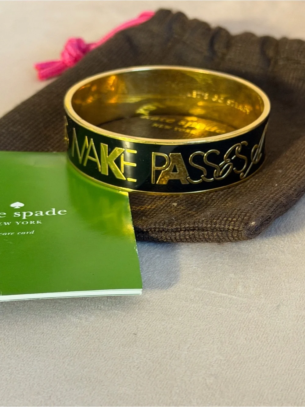 Kate Spade “Boys Make Passes at Girls in Glasses” Bangle
